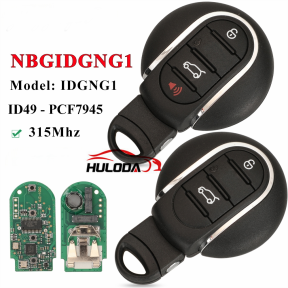 3/4 Button Smart Remote Car Key Fob 315MHz ID49-PCF7945 Chip for BMW Mini Cooper Countryman Clubman F-Series F55 F56 2015-2018