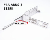#1A ABUS-3 SS358 Lishistyle 2-IN-1 Locksmith Tools For household