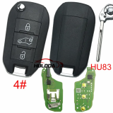 Xhorse XEPG00EN with XT27B Super Chip Special PCB Board with 3 Buttons Key Shell for Peugeot/Citroen HU83 VA2 Blade Key