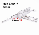 X2D ABUS-7 SS362 Lishistyle 2-IN-1 Locksmith Tools For household