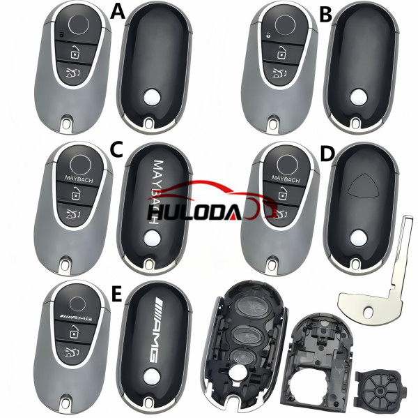 For Mercedes Benz 2021 C /S Class W223 W206 S350L S400L S450L S500L car key shell case with Emergency Small Key