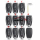 For Chevrolet Cruze Malibu Camaro Fob 2/3/4/5 button remote key blank no logo