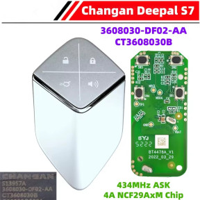 Algernon-keys Original Remote Smart Key for CHANGAN DEEPAL S07 S7 Deep Blue 3608030-DF02-AA DF02AB DF03 433MHZ ASK S7 4A Chip