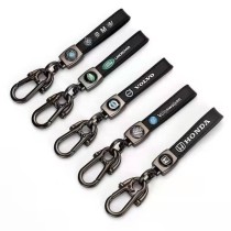 Car keychain hanging rope, high-end fashion, men's and women's anti loss key real belt, car key special metal buckle Car keychain hanging rope, high-end fashion, men's and women's anti loss key real belt, car key special metal buckle
