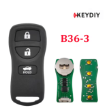 KEYDIY for Nissan style  B36-3 button smart remote key used for KD-X2 KD-MAX generate