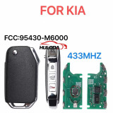 For KIA Forte 2019-2021 Four Button CQOTD00660 KK12 433MHZ. Leo FCC:95430-M6000 7939-4A CHIP Car Remote Head Flip Key