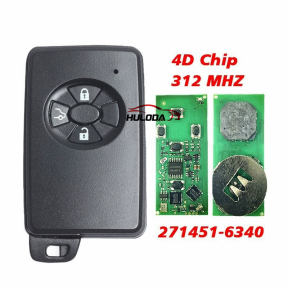 For Toyota Axio Premi3 Key Smart Key 271451-6340 Keyless 4D Chip