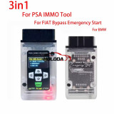3in1 For PSA IMMO Reading Pin For FIAT Bypass Emergency Start For BMW Code Key Simulator Plug and Play OBD 2 Car Diagnostic Tool