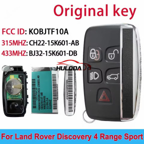Original 315 433 MHZ FCC ID: KOBJTF10A For Jaguar XJ Xe XF For Land Rover Range Rover Sport Evoque Vogue Remote Car Key