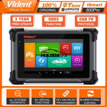 VIDENT iSmart800 Pro Car Diagnostic All Systems Automotive Scanner Bi-directional Control Key Programmer 40+ Reset CAN FD & DOIP