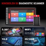 Kingbolen S6 OBD2 Scanner, Bluetooth All System Code Reader Car Diagnostic Tool,Auto-VIN 28+ Maintenance SAS/BMS/TPMS Scan Tool