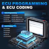 2025 XTOOL D9S Pro Car Diagnostic Tools ECU Coding Programming Bi-Directional Key Programmer Topology Map CAN FD DoIP 50+ Resets