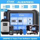 2025 XTOOL D9S Pro Car Diagnostic Tools ECU Coding Programming Bi-Directional Key Programmer Topology Map CAN FD DoIP 50+ Resets