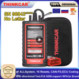 THINKCAR Thinkdiag 2 Full System Diagnostic Tool Support CAN FD ECU Coding Bi-Directional OBD2 Scanner 16 Service 1 Year Free