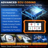 LAUNCH X431 Elite 2.0 Car Diagnostic Tools for BENZ/BMW/Audi/GM/TOYOTA/NISSAN/Renault/Peugeot/Citroën/Kia OBD2 Scanner