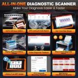 LAUNCH X431 Elite 2.0 Car Diagnostic Tools for BENZ/BMW/Audi/GM/TOYOTA/NISSAN/Renault/Peugeot/Citroën/Kia OBD2 Scanner