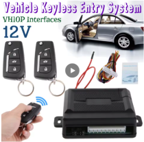 Car Central Door Lock Keyless Entry System VH10P Interfaces With Wires/Remote Controls Remote Control Alarm Central Locking Kit