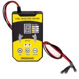 GODIAG GT113 Universal Fuel Injector Tester & Injector Cleaner Kit with 6 Sizes of Adapters 8 Pulse Modes for Cars, Motorcyle