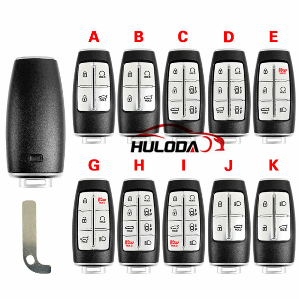 For Korean Hyundai Genesis G80 GV80 Key Smart Card Shell