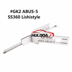 #GK2 ABUS-5 SS360 Lishistyle 2-IN-1 Locksmith Tools For German ABUS special tool