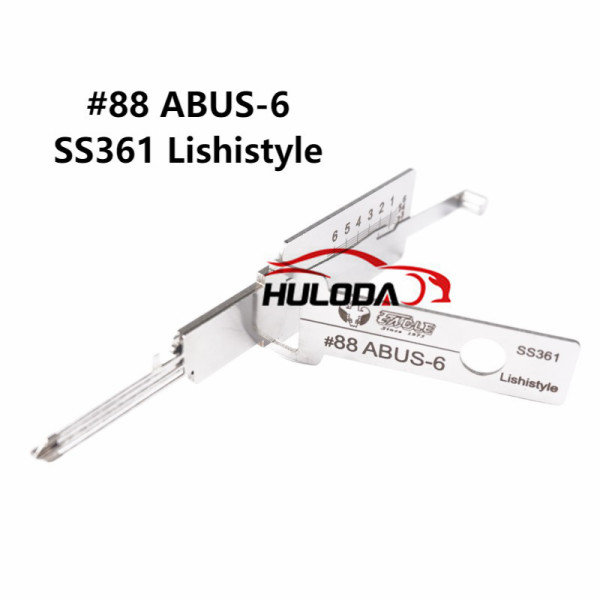 #88 ABUS-6 SS361 Lishistyle 2-IN-1 Locksmith Tools For German ABUS special tool