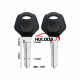 For yamaha motorcycle transponder key blank (black) with right blade