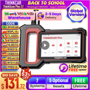 THINKCAR Thinkscan Plus S7 S6 S4 Obd2 Scanner Car Diagnostic Tools Automotivo Scanner Auto Diagnosis Tool Code Reader 28 Resets