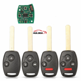 For Honda 2/3/4 key remote control car key CE0891 HLIK-1T 433MHz 7961 Chip