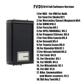 FVDI 2014 Full Version ABRITES Commander Auto Diagnostic Scanner Cluster Calibration Key Programmer Unlimited With 18 Software