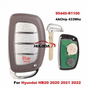 For Hyundai HB20 2020 2021 2022 4A Chip 433MHz Proximity Smart Key  95440-R1100 Car Remote Control Key