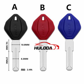 For Ducati motor  key blank with black red blue color with logo 