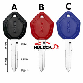 For Ducati motor  key blank with black red blue color with logo