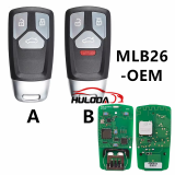 KEYDIY MLB26-434MHz OEM Solution Smart Key PCB For Audi Style 3 Buttons Universal Smart Remote PCB Board