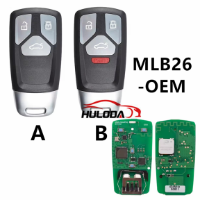 KEYDIY MLB26-434MHz OEM Solution Smart Key PCB For Audi Style 3 Buttons Universal Smart Remote PCB Board