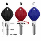 For Ducati motor  key blank with black red blue color with logo