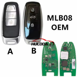 KEYDIY MLB08-434MHz OEM Solution Smart Key PCB For Audi Style 3 Buttons Universal Smart Remote PCB Board