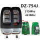 KEYDIY DZ-754J Supports 315 MHz & 433 MHz