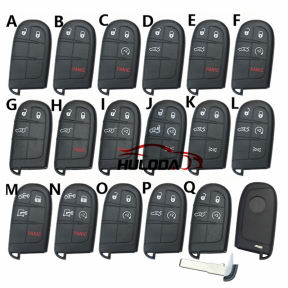 For Fiat 500  500X 500L flip remote key blank with SIP22 blade,Please select the button you need with logo