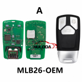 KEYDIY MLB26-434MHz OEM Solution Smart Key PCB For Audi Style 3 Buttons Universal Smart Remote PCB Board