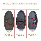 For Nissan Rogue Teana Sentra Versa ALTIMA MAXIMA Sunny 2012 2011 2010 2009 2008 2007 2-4 Bottons Car Key Fob Case Shell Housing