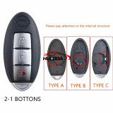 For Nissan Rogue Teana Sentra Versa ALTIMA MAXIMA Sunny 2012 2011 2010 2009 2008 2007 2-4 Bottons Car Key Fob Case Shell Housing