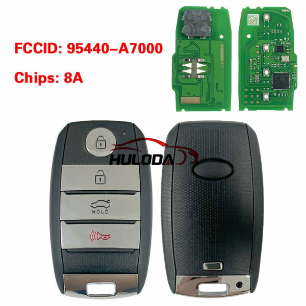 For 2013-2014 year Kia K3 4button key smart car key 95440-A7000 433MHz with 8A Chip