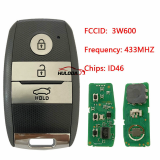 For Kia 3-button smart key 433 MHz With ID46 Chip  95440-3W600/2T520/1Y600