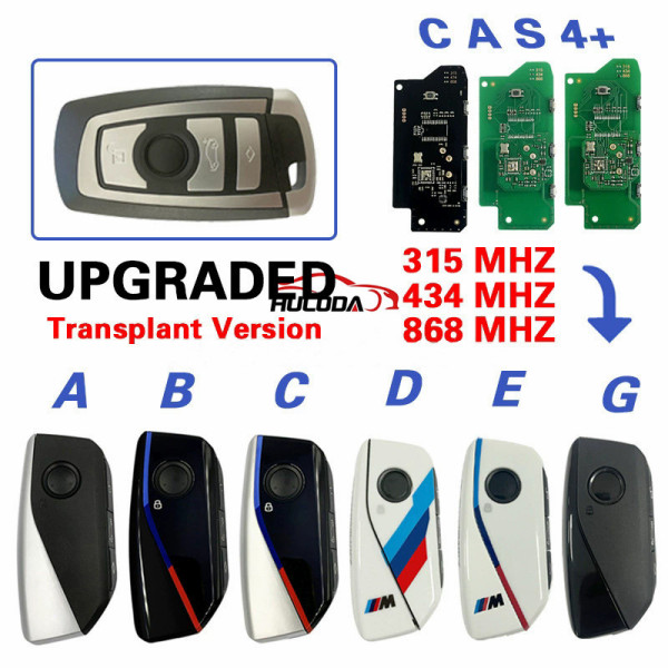 For BMW CAS4+upgraded smart card key (port version) 315Mhz/ 434Mhz/ 868mhz