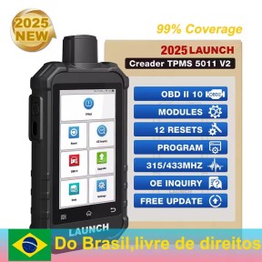 LAUNCH X431 5011 V2 TPMS Tool OBD2 Wifi Activate 315/433Mhz Sensors Tire Pressure Programming with 12 Service vs CRT5011E