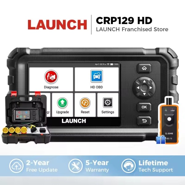 LAUNCH CRP129 HD Heavy Duty Truck Scanner Full System Diesel Scan Tool Global Version 24V Trucks Diagnostic Tool