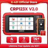 X-431 CRP123X V2.0 LAUNCH Car Code Reader OBD2 Scan Automotive Scanner Diagnostic Tool Diagnosis Lifetime Free Update vs CRP123E