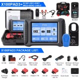 XTOOL X100 PAD3 V2.0 Elite IMMO Key Programming Tools With KC100 All Key Lost ECU Coding OBD2 All Systems Diagnostic Scanner