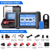 XTOOL X100 PAD3 V2.0 Elite IMMO Key Programming Tools With KC100 All Key Lost ECU Coding OBD2 All Systems Diagnostic Scanner