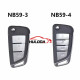 KEYDIY  NB59 3/4 button Universal Remote Smart key , for KD-X2 KD-MAX 